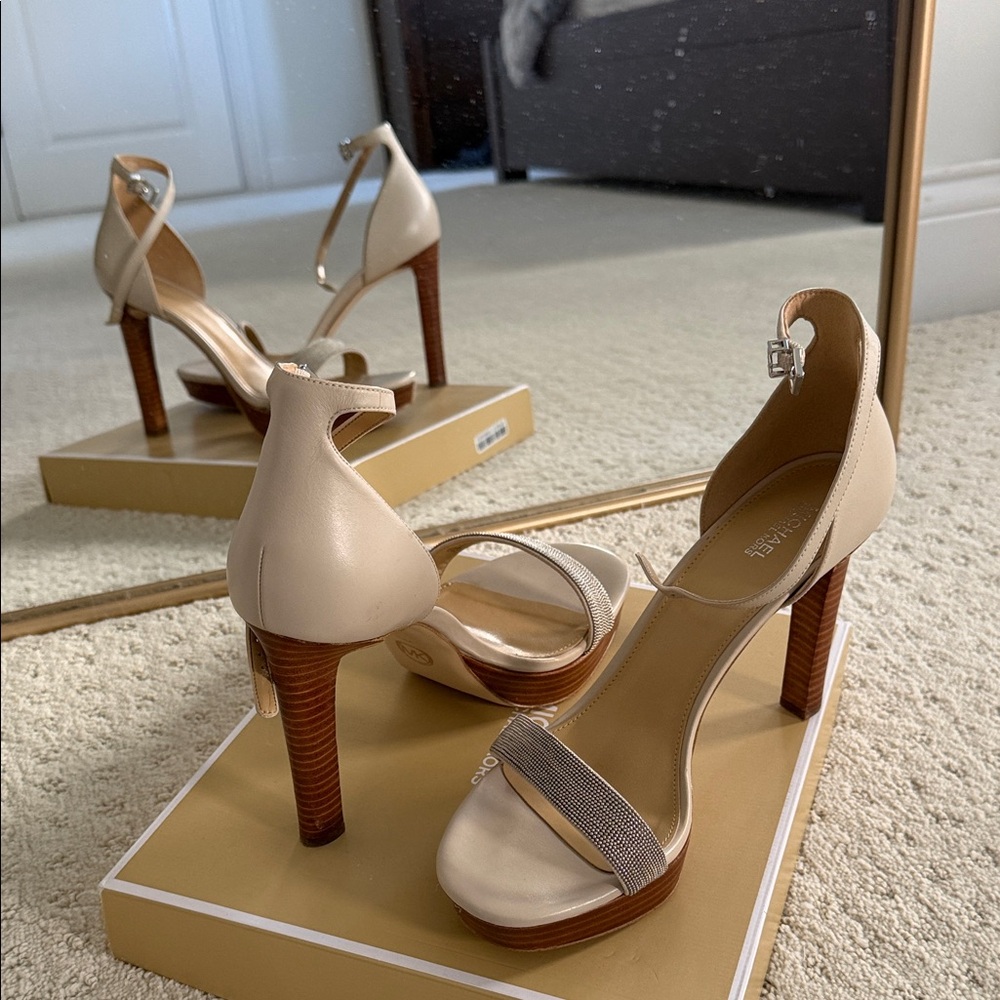 MICHAEL Michael Kors Beige and Brown Heels